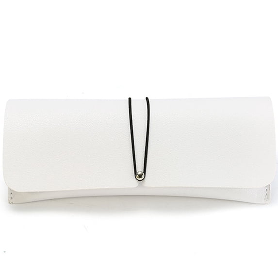 GIJNRIUIUA Under $5 PU Leather Glasses Case Soft Sunglasses Pouch with Drawstring Closure Slim Lightweight Glasses Storage Bag Travel Protective Eyewear Holder for Men Women Daily Outdoor Use