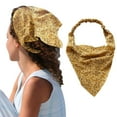 thumbnail image 1 of GIJNRIUIUA Under $5 Printed Square Scarf 2026 Summer Sales Floral Hair Bandanas Head Kerchief Women Bandana Print Hair Scarf Triangle Hair Kerchief with Ties Head Scarf, 1 of 4