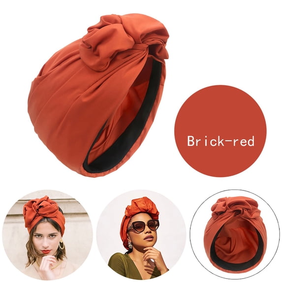 GIJNRIUIUA Under $5 Stretch Hijab Summer Sales African Turban Head Wraps for Women Solid Womens Turbans and Head Wraps Hair Hats for Women Fashion Accessories