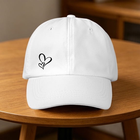 GIJNRIUIUA Classics Retro Trucker Cap Under $5 2026 Summer Sales Vintage Washed Heart Embroidery Baseball Cap Soft Cotton Curved Brim Dad Hat Adjustable Retro Distressed Solid Hat Casual Outdoor