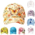 thumbnail image 1 of GIJNRIUIUA Garden Morning Cap for Women Under $5 Hot Sales Floral Print Vintage Washed Baseball Cap for Women Colorful Flower Pattern Hat Adjustable Lightweight Casual Fashion Sun Hat Hot Pink, 1 of 6