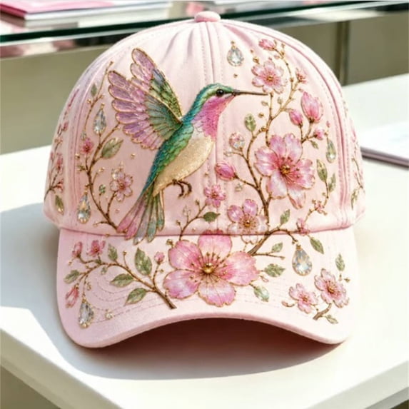 GIJNRIUIUA Running Hat for Women Under $5 Sales Today Floral Print Vintage Washed Baseball Cap for Women Colorful Flower Pattern Hat Adjustable Lightweight Casual Fashion Sun Hat Pink One Size