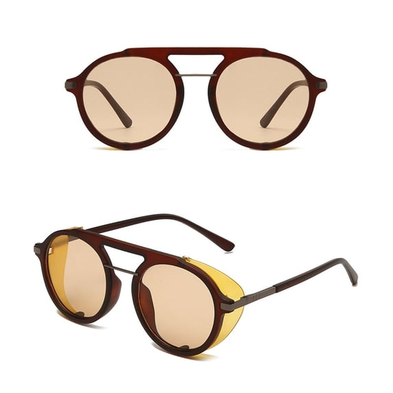 GIJNRIUIUA Under $5 Cat Eye Sunglasses Trendy Y2K 90s Vintage Designer Yellow Frame