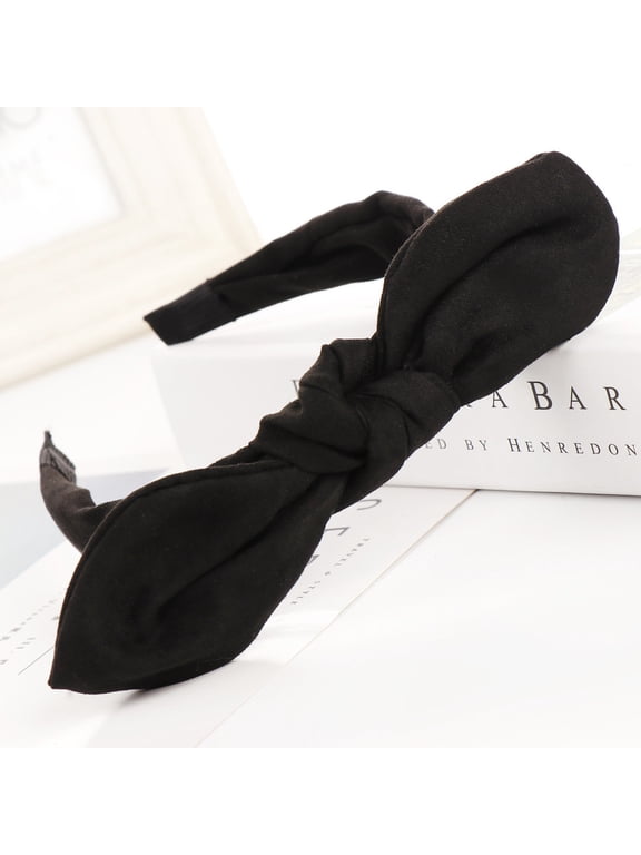 Under $5 Cute Headbands for Women Hot Sales Fashion Bow Knot Hairband Women Hair Head Hoop Simple Sweet Girls Suede Headband
