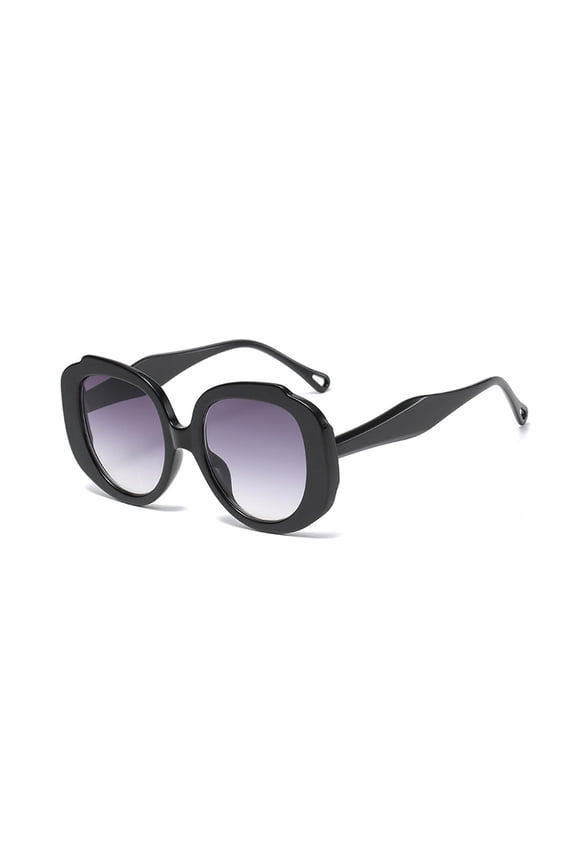 Under $5 Oval Fashion Sunglasses for Women Vintage 90s Y2K Sunnies UV400 Trendy Designer Sun Glasses Black Frame