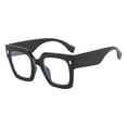 thumbnail image 1 of GIJNRIUIUA Under $5 Oversized Sun Glasses for Women Trendy Adults Unisex Personality Retro Wide Leg Multicolor Sunglasses Black Frame, 1 of 5