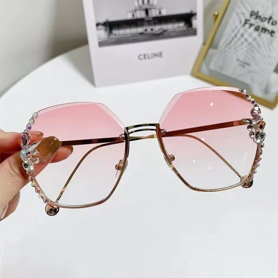 GIJNRIUIUA Under $5 Polarized Sun Glasses for Women Men Suitable for Daily Wear, Music Festivals and Holiday Gifts Pink Frame