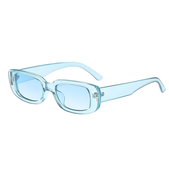 GIJNRIUIUA Under $5 Polarized Sun Glasses for Women Men UV Protection Trendy Shades for Outdoors & Beach Blue Frame