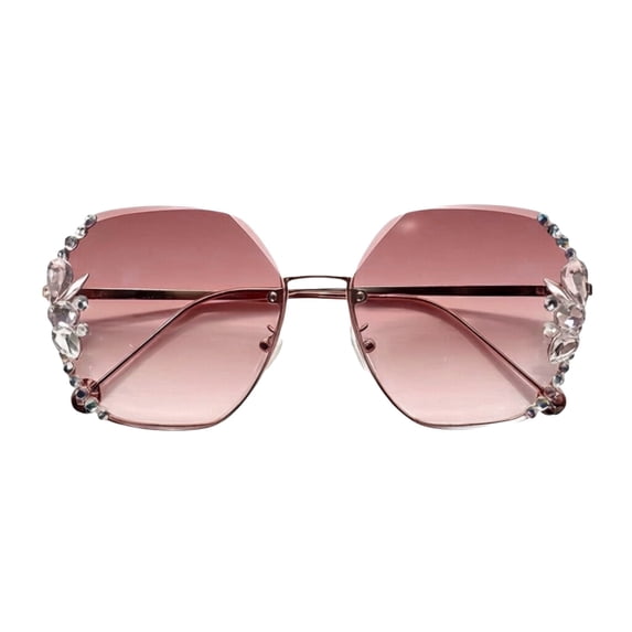 GIJNRIUIUA Under $5 Retro Rectangular Polarized Sunglasses for Women Men Trendy Oversized Classic Square Shades Protection Red Frame