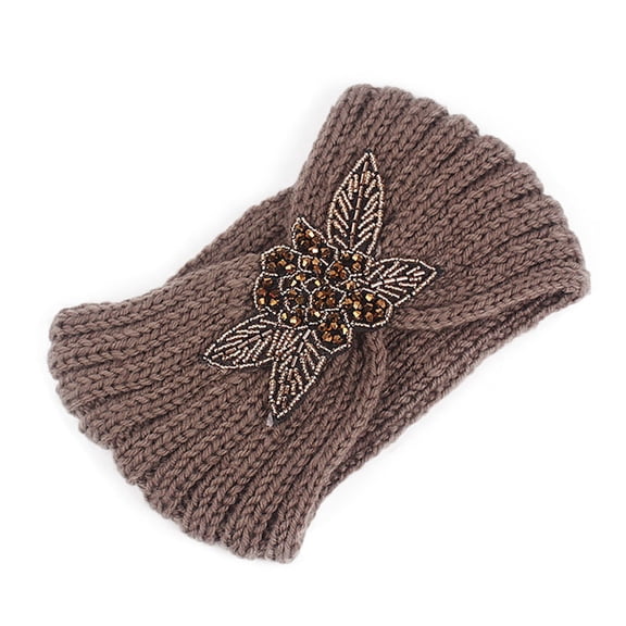 GIJNRIUIUA Under $5 Soft Headbands for Women Hot Sales Womens Headband with Beam Headband Warm Headband Knitted with Flower Headband