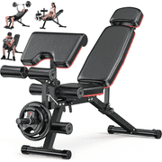 GIKPAL 10 Positions Adjustable Weight Bench Workout Bench for Home Gym,Olympic Weight Bench Press for Full Body Strength Training,Support up to 900lbs