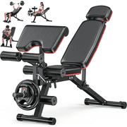 GIKPAL 10 Positions Adjustable Weight Bench Workout Bench for Home Gym,Olympic Weight Bench Press for Full Body Strength Training,Support up to 900lbs
