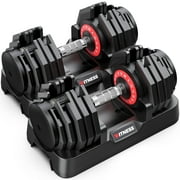 GIKPAL 160LB(80lbs*2) Adjustable Dumbbells Set,16 in 1 Quick-Select 5-80lbs Weight Adjustable Dumbbells for Full Body Home Workout