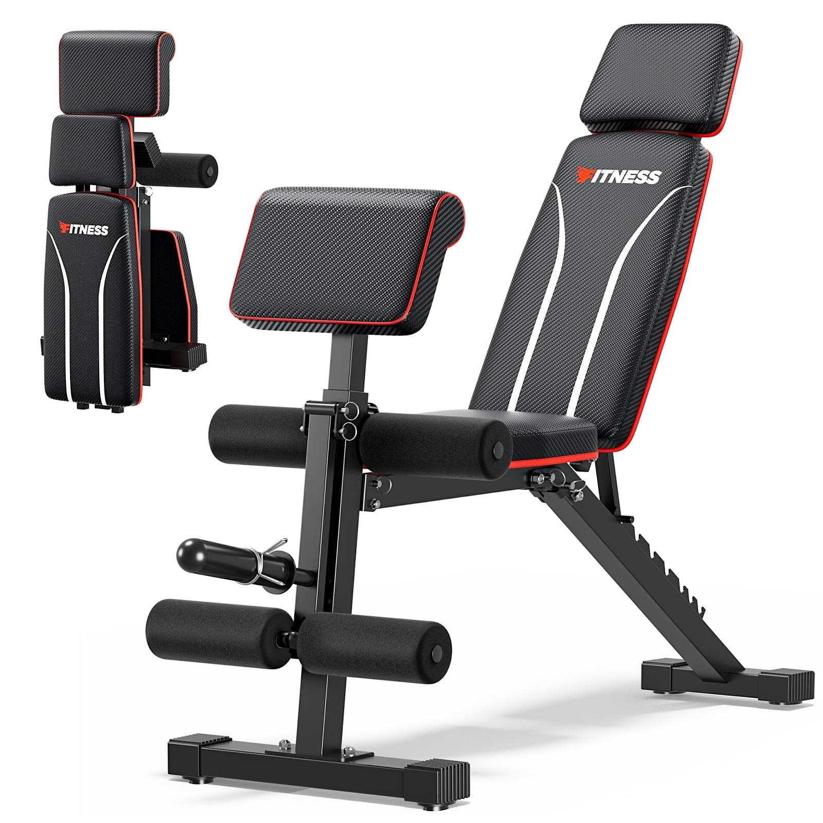 Gymenist Home Gym Weight Bench Multifunctional Adjustable Foldable No Assembly Required Walmart
