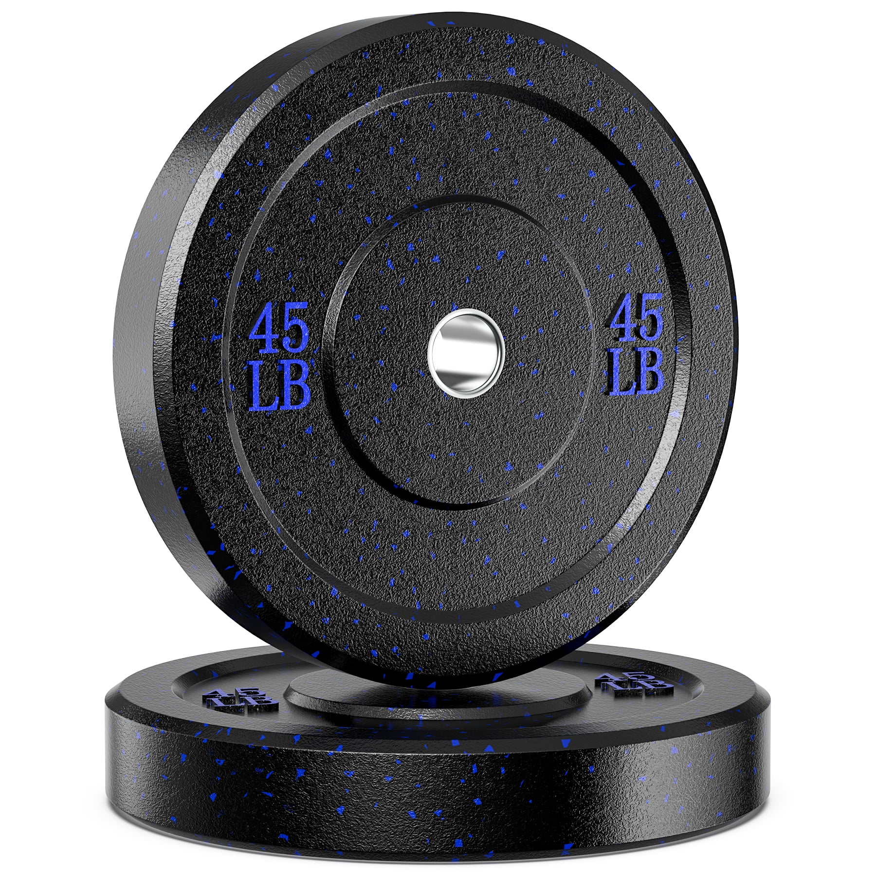 GIKPAL 45lb pair Olympic Bumper Plates, HighBounce Olympic Weight