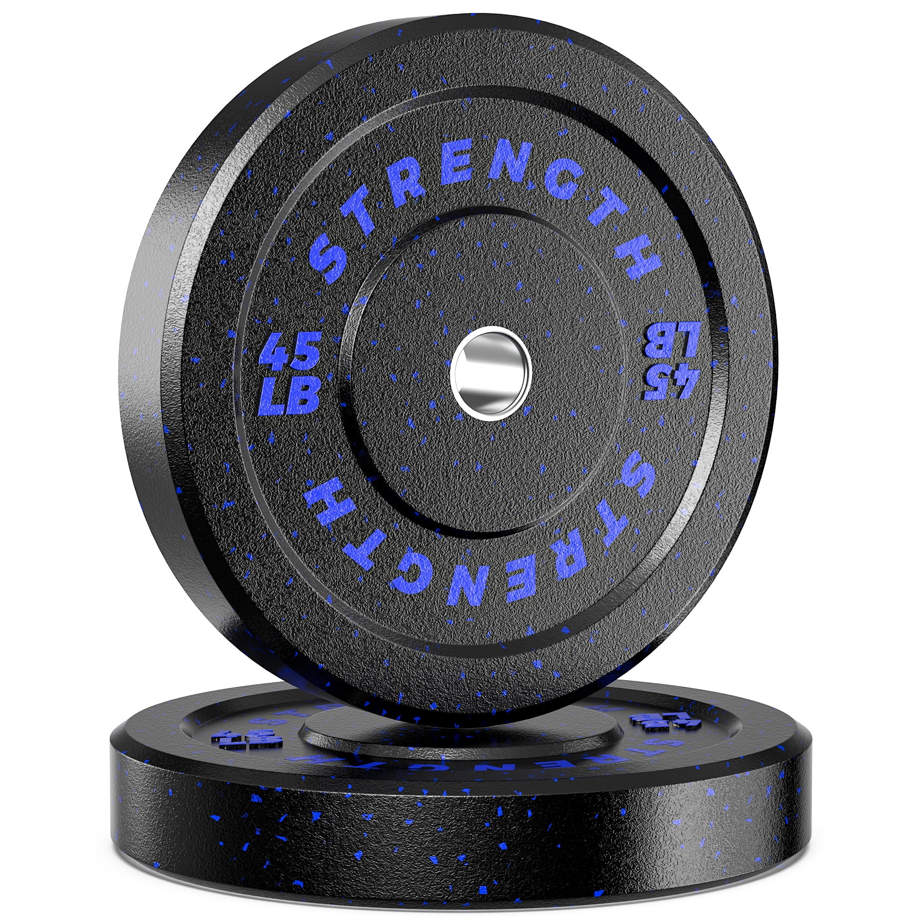 GIKPAL 45lb pair Olympic Bumper Plates, HighBounce Olympic Weight