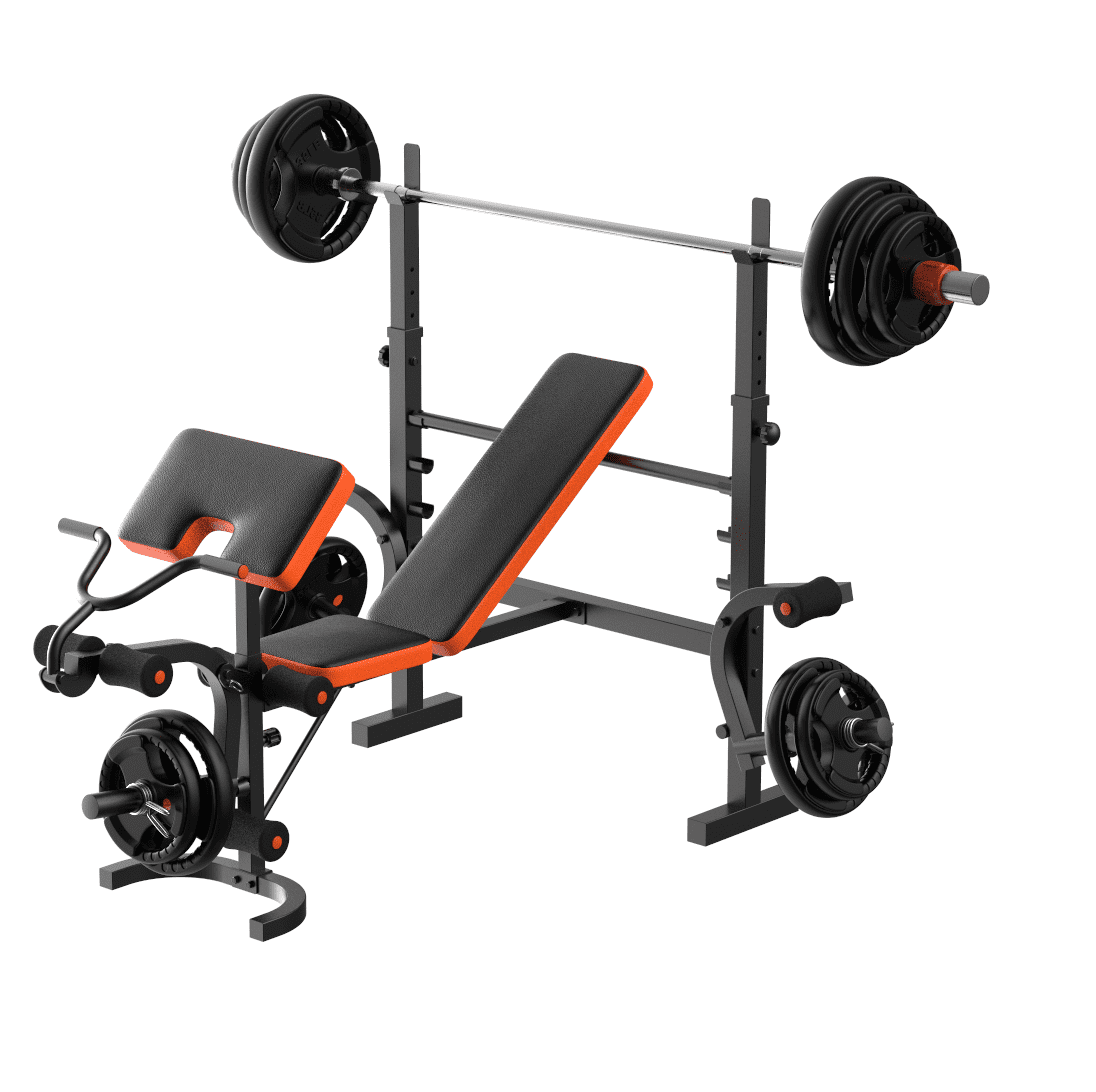 GIKPAL 660lb Adjustable Weight Bench 6in1 MultiPurpose Workout Bench