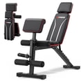 thumbnail image 1 of GIKPAL 7 Positions Adjustable Weight Bench With Extended Headrest & Preacher Curl,Foldable Workout Bench Olympic Weight Bench for Home Gym Full Body Strength Training,Support up to 800lbs, 1 of 8