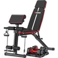 thumbnail image 1 of GIKPAL 7 Positions Foldable Adjustable Weight Bench Workout Bench with 50lb(25lb*2) Adjustable Dumbbell, 1 of 8