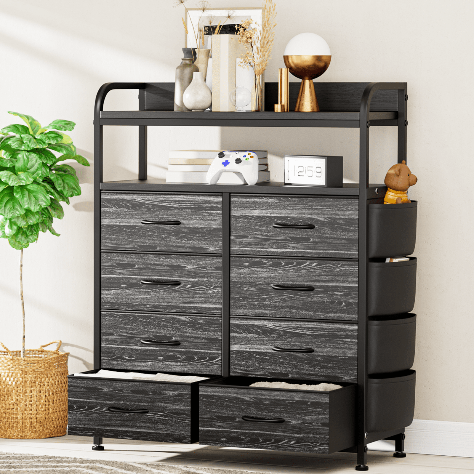 GIKPAL 8 Drawer Dresser, Chest of Drawers for Bedroom, Fabric Drawer