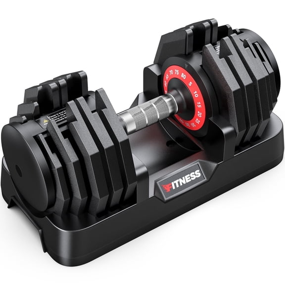 GIKPAL 80LB(80lbs*1) Adjustable Dumbbells ,16 in 1 Quick-Select 5-80lbs Weight Adjustable Dumbbells for Full Body Home Workout