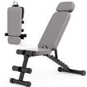 GIKPAL 9 Positions Adjustable Weight Bench,Foldable Workout Bench Olympic Weight Bench for Home Gym Full Body Strength Training,Support up to 800lbs