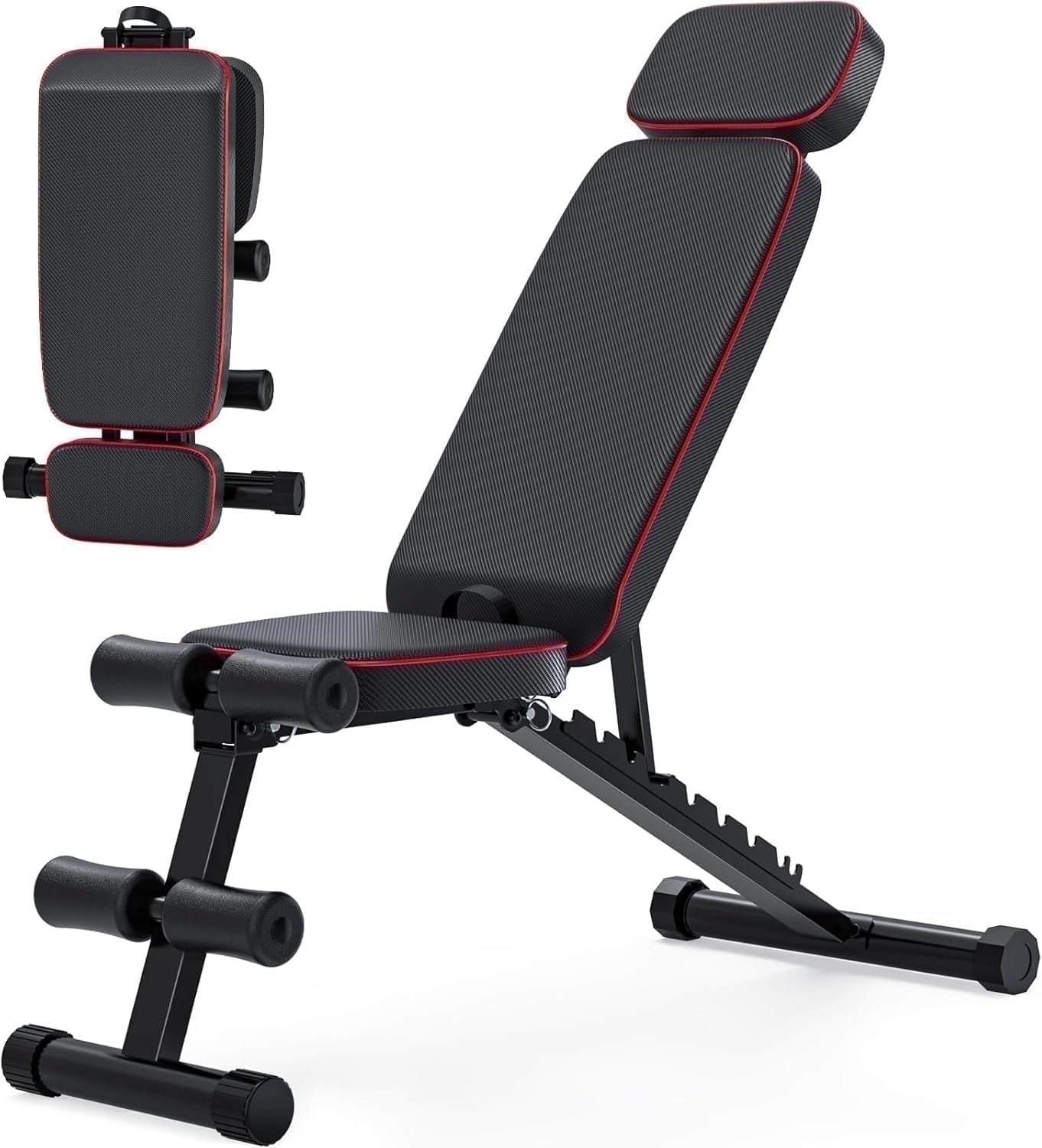 Walmart Black Friday Deals 2025 - GIKPAL Adjustable Weight Bench, Foldable 9-Position Gym Bench, Supports 800lbs, Black