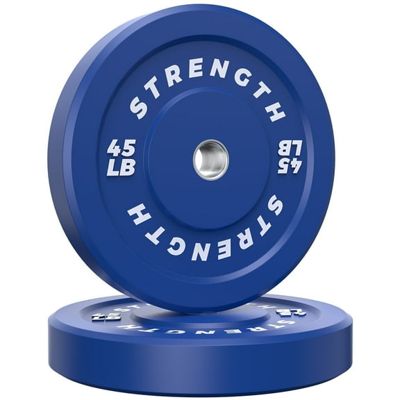 GIKPAL 90lbs 2-inch Olympic Weight Plates,10lb to 45lb Rubber Bumper Plates with Steel Hub for Strength Training, Weightlifting, Crossfit,Weight Plate for Barbell