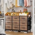 GIKPAL Dresser for Bedroom 9 Drawers Fabric Dressers for Bedroom with