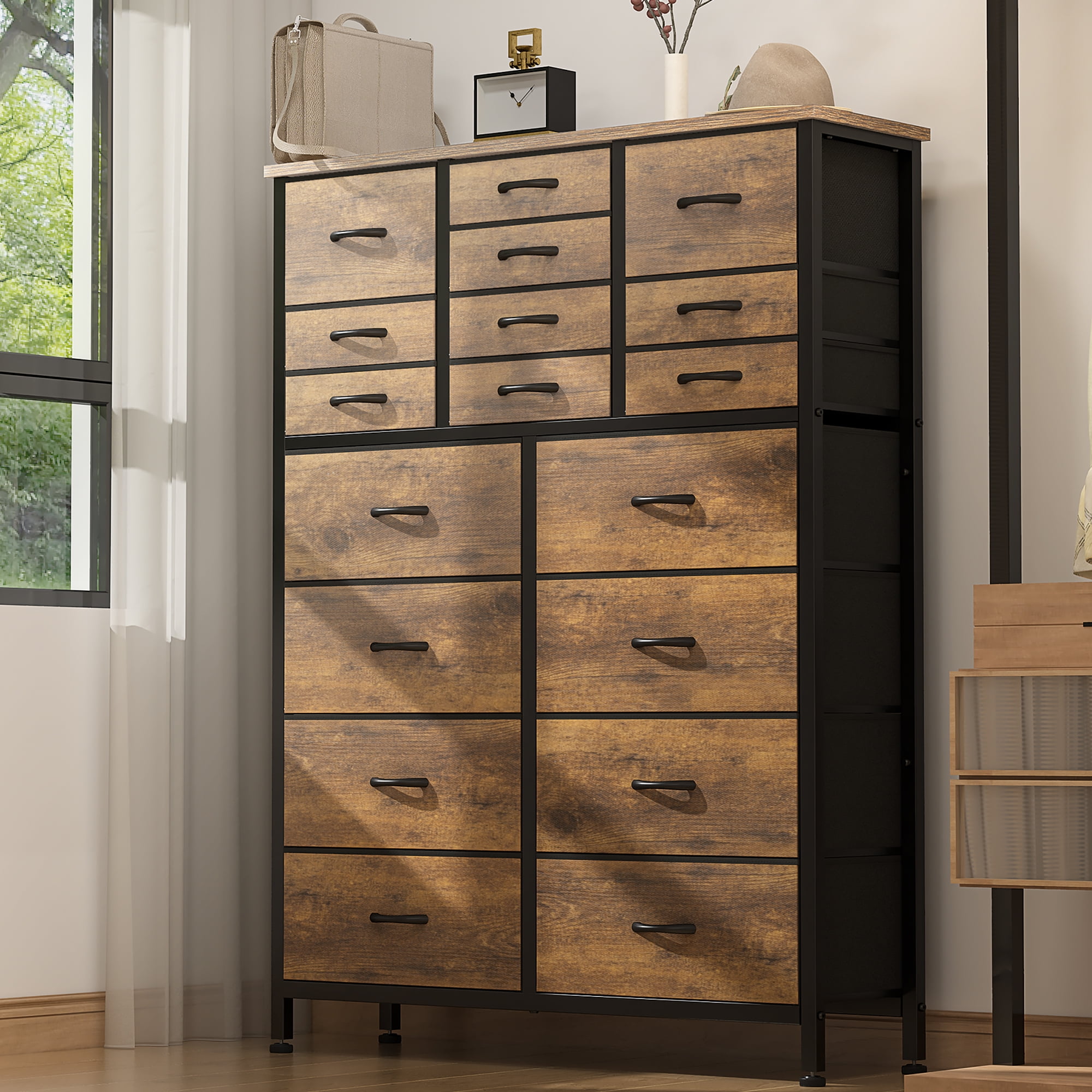 GIKPAL Dresser for Bedroom, Chest of Drawers Furniture Dressers Tall