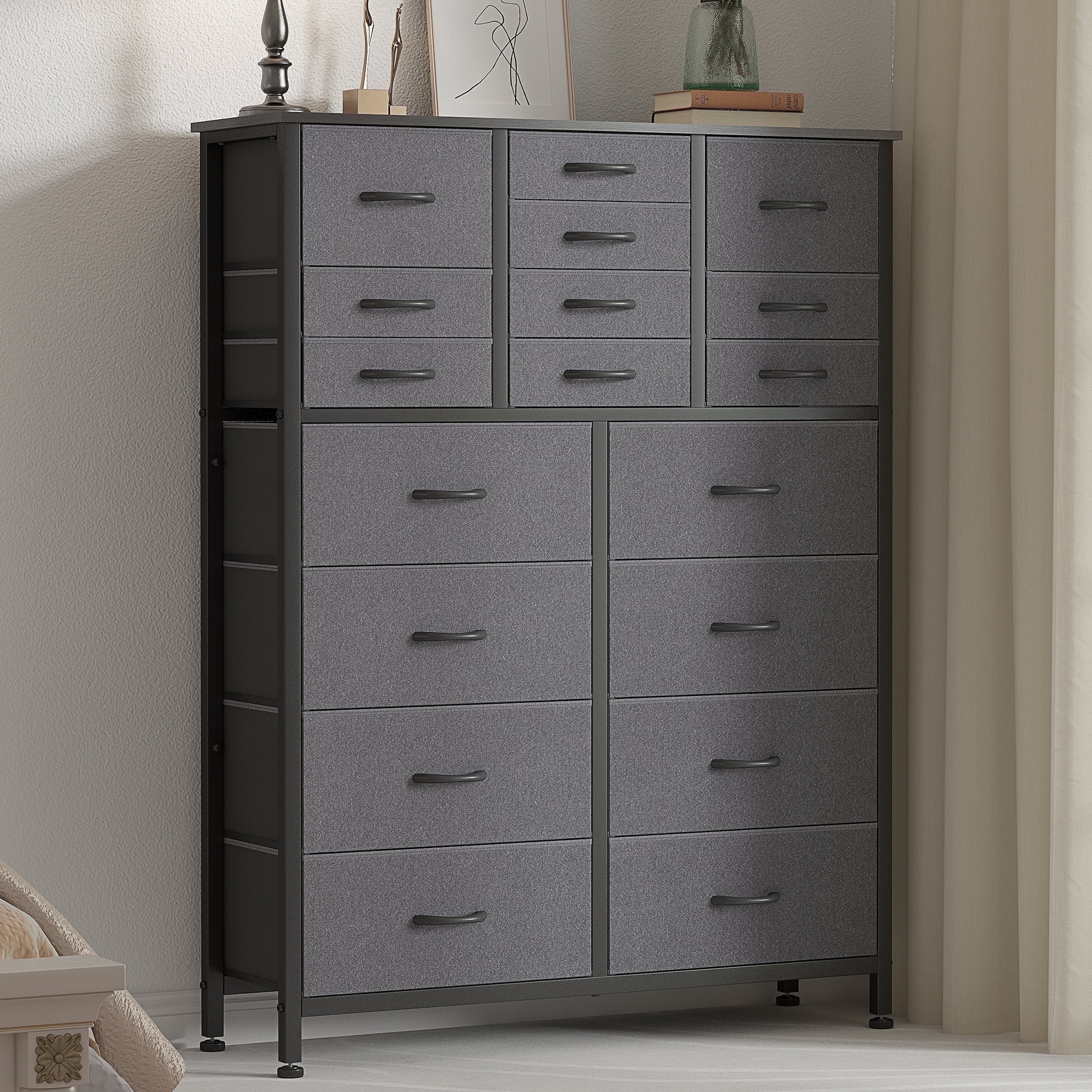 GIKPAL 18Drawer Wooden Dresser, Bedroom Furniture with Ample Storage