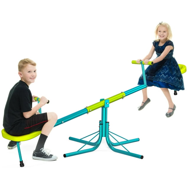 GIKPAL Children's Outdoor Swivel Toy, Sit & Spin 360 Degrees Teeter