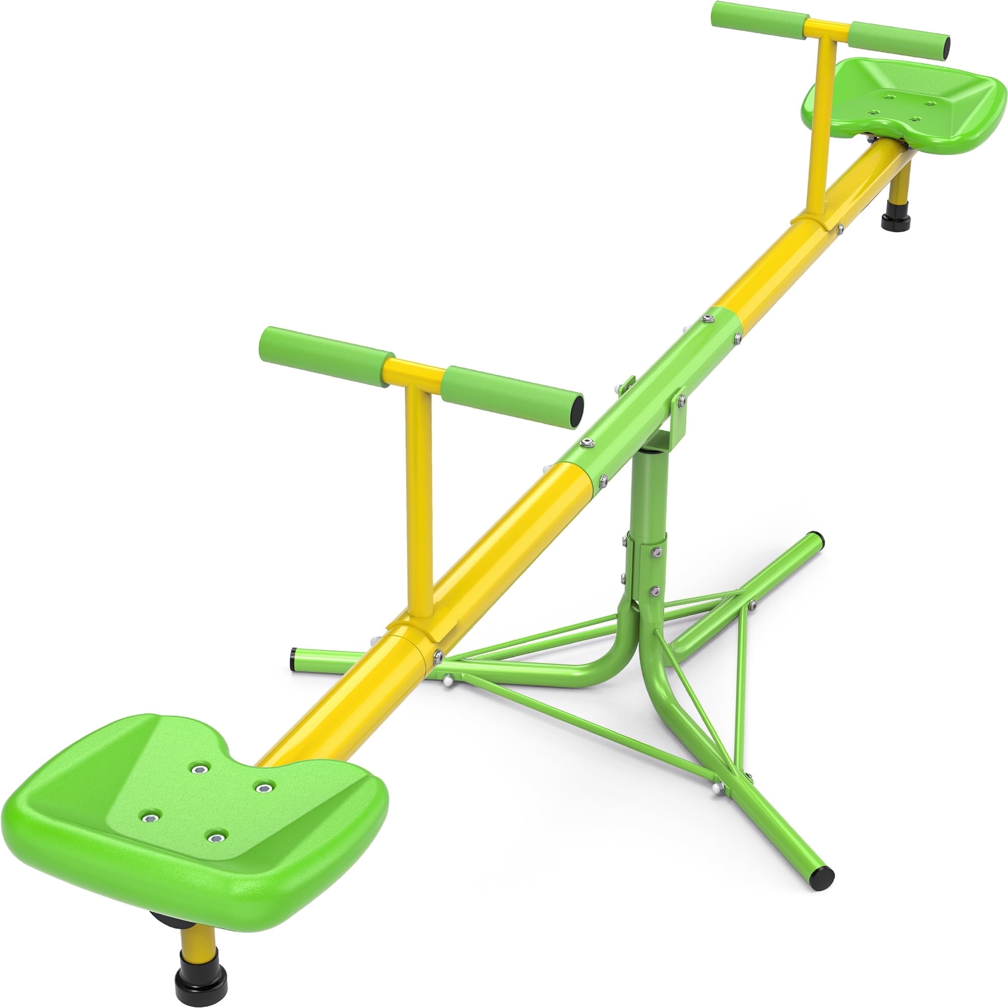 GIKPAL Kids Seesaw, Spinning Teeter Totter, 360 Degrees Rotating Kids Outdoor Playground Equipment for 3-6 Years Old Kids, Toddlers, Boys, Children