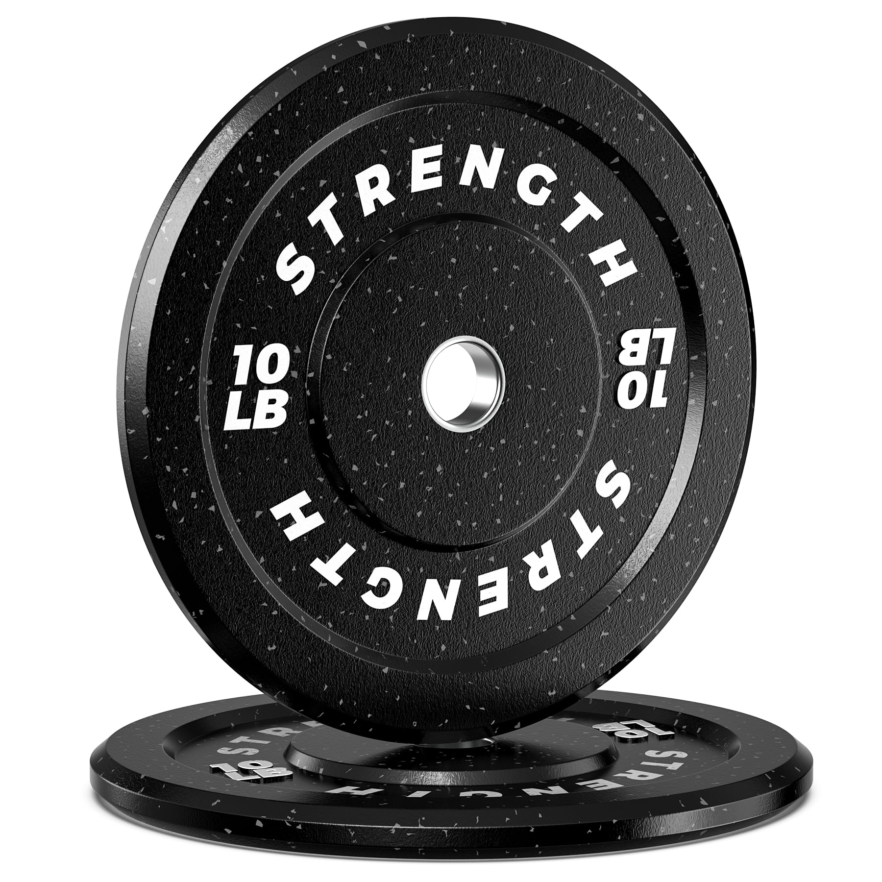 GIKPAL Olympic Bumper Plates 1055lb, HighBounce FleckRubber Weights