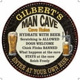 thumbnail image 1 of GILBERT'S Man Cave Rules 14" Round Metal Sign Garage Wall Decor 100140010406, 1 of 1