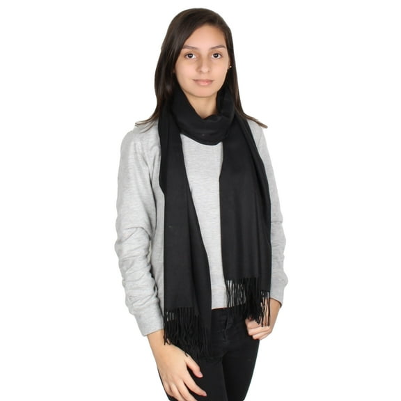 Women’s Solid Color Large Extra Soft Pashmina Shawl Wrap Scarf – Oversized Soft Winter Wrap for Parties, Weddings & Christmas Gifts