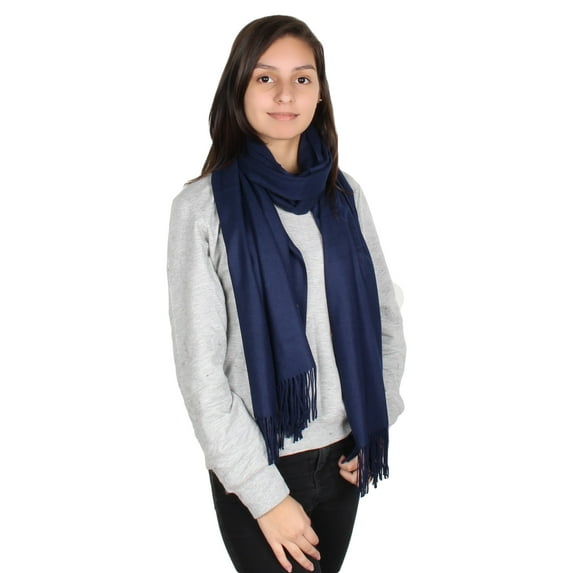 Women’s Solid Color Large Extra Soft Pashmina Shawl Wrap Scarf – Oversized Soft Winter Wrap for Parties, Weddings & Christmas Gifts