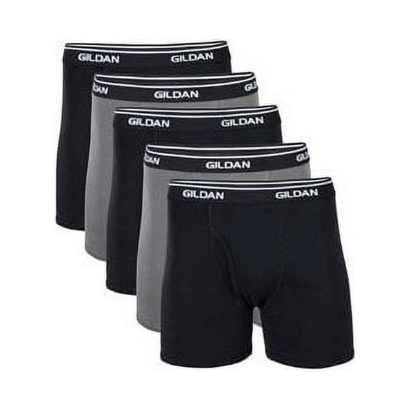 GILDAN 1284370 MEN S BOXER BRIEF 5-PACK ASSORTED COLORS 2X-LARGE