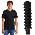thumbnail image 1 of GILDAN Crew Neck T-Shirt for Men - Black | Bulk Pack of 9 | Short Sleeve Tee, 100% Cotton, 5.3 oz. | S Size t-shirts, 1 of 5