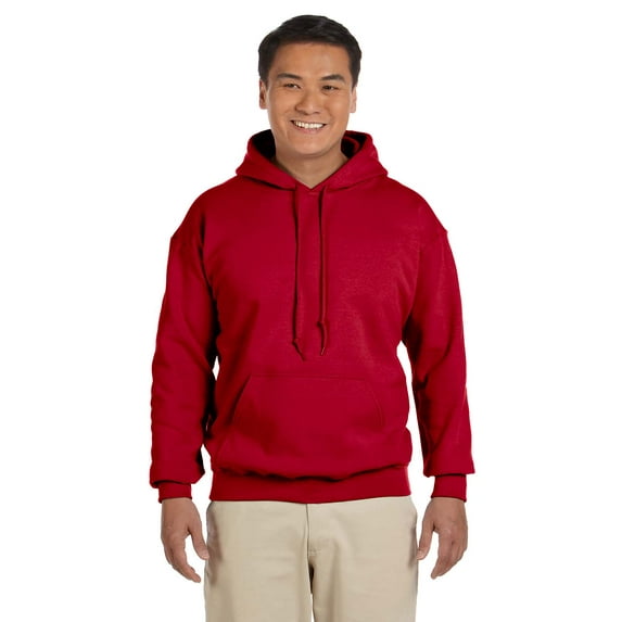 GILDAN G185 ADULT HEAVY BLEND 8 OZ., 50/50 HOOD, Cherry Red, M, Pack 2, Mens Hoodies and Sweatshirts