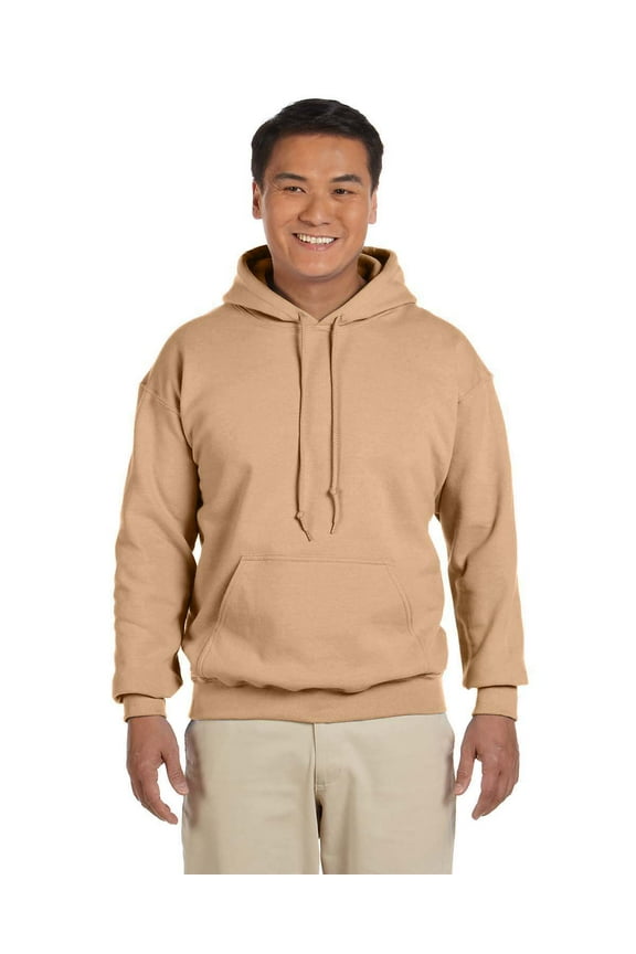 G185 ADULT HEAVY BLEND 8 OZ., 50/50 HOOD, OLD GOLD, 2XL