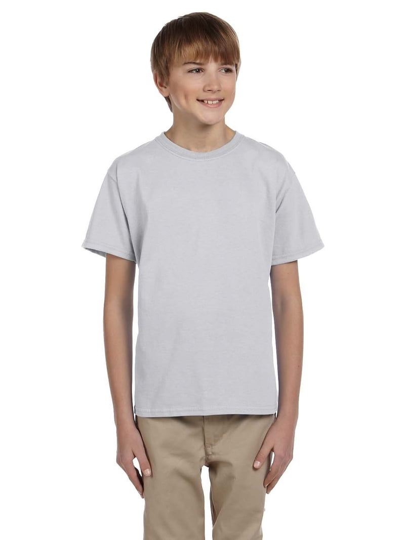 GILDAN G200B YOUTH ULTRA COTTON 6 OZ. T-SHIRT, ASH GREY, L