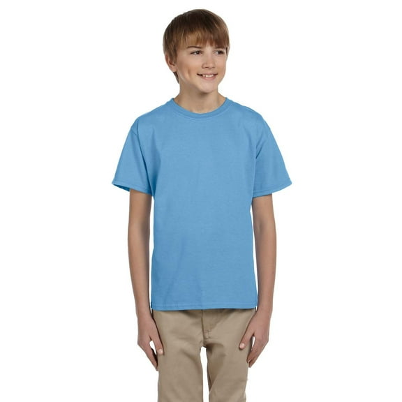 GILDAN G200B YOUTH ULTRA COTTON 6 OZ. T-SHIRT, Carolina Blue, M