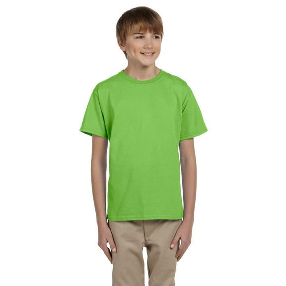 GILDAN G200B YOUTH ULTRA COTTON 6 OZ. T-SHIRT, Lime, XS