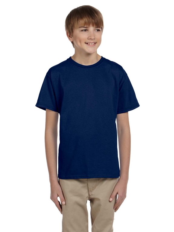 GILDAN G200B YOUTH ULTRA COTTON 6 OZ. T-SHIRT, Navy, XS