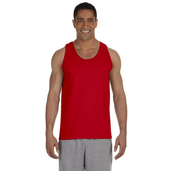 GILDAN G220 ADULT ULTRA COTTON 6 OZ. TANK, Red, 2X