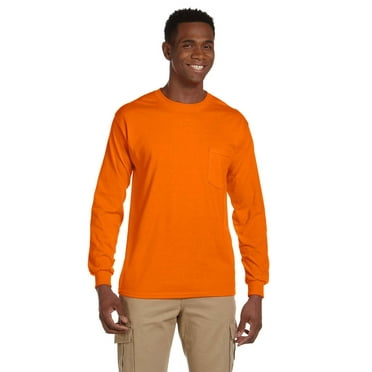 GILDAN G241 ADULT ULTRA COTTON 6 OZ. LONG-SLEEVE POCKET T-SHIRT