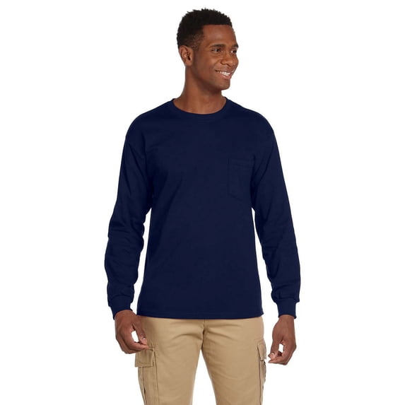 GILDAN G241 ADULT ULTRA COTTON 6 OZ. LONG-SLEEVE POCKET T-SHIRT