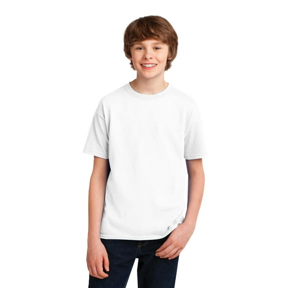 GILDAN G420B YOUTH PERFORMANCE YOUTH 5 OZ. T-SHIRT, White, XS, Pack Of 3, Tshirts for Women
