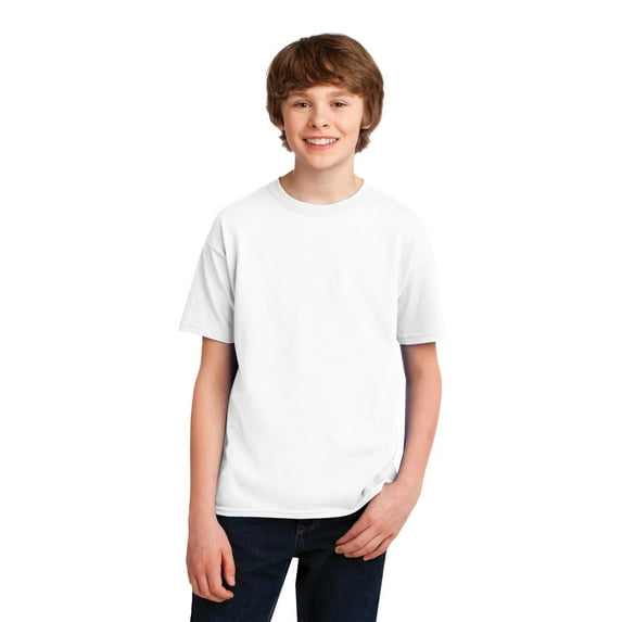 GILDAN G420B YOUTH PERFORMANCE YOUTH 5 OZ. T-SHIRT, White, XS, Pack Of 5, Tshirts for Women